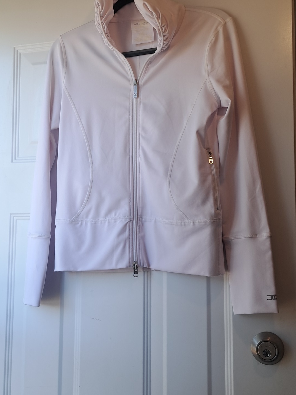 Noel Asmar White Performance Zip Jacket